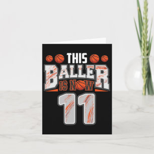 Bysketbyll Player 11 Jahre alter Junge Bysketbyll Karte