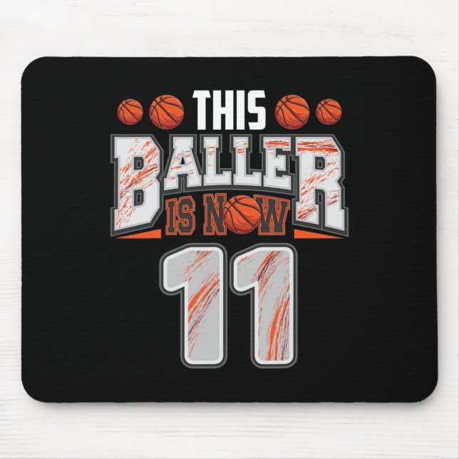 Bysketbyll Player 11 Jahre alter Junge Bysketbyll  Mousepad (Vorne)