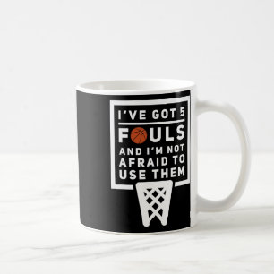 Bysketbyll Player 5 Fouls - Fun Bysketbyll Kaffeetasse