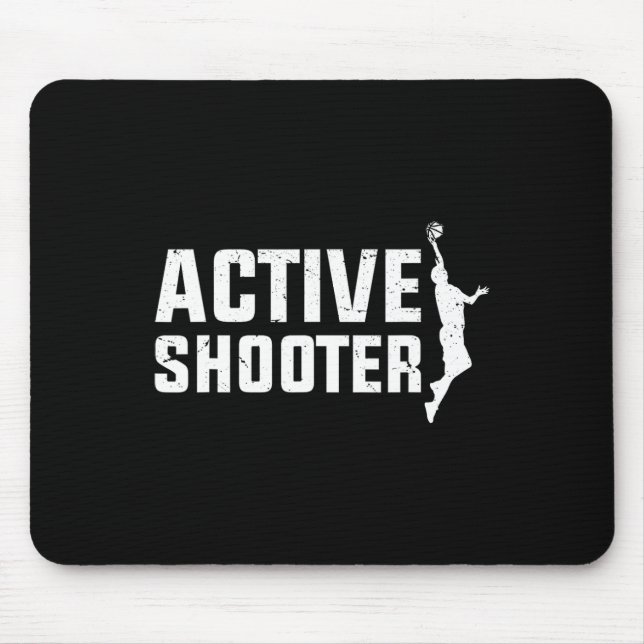 Bysketbyll Player Active Shooter Bysketbyll Liebha Mousepad (Vorne)
