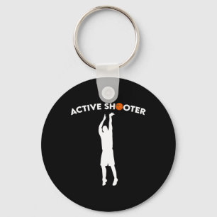 Bysketbyll Player Active Shooter Bysketbyll Liebha Schlüsselanhänger