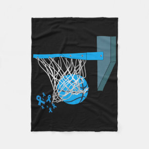 Bysketbyll Player Blue Ribbon Diabetes Awareness S Fleecedecke