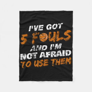 Bysketbyll Player Coach Team Fun Hoops 5 Fouls Dis Fleecedecke