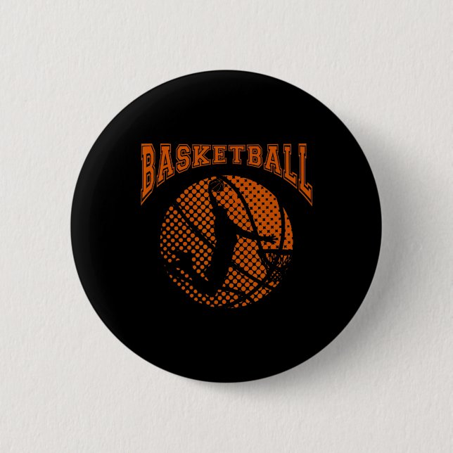 Bysketbyll Player Dunk Sport Coach Team Court Button (Vorderseite)