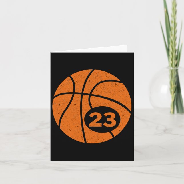 Bysketbyll Player Jersey Nummer 23 Grafik Karte (Vorderseite)