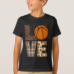 Bysketbyll Player Leopard Cheetah Bysketbyll Liebe T-Shirt