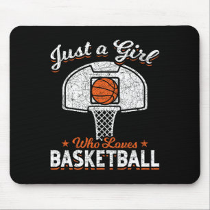 Bysketbyll Player Women Just a Girl, die Lieben By Mousepad