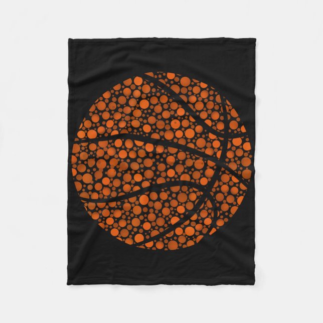 Bysketbyll Polka Dot Pattern Happy Dot Day Lover Fleecedecke (Vorderseite)