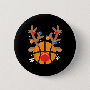 Bysketbyll Reindeer Fun Niedlich Boy Weihnachten Button