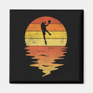 Bysketbyll Retro Sunset 70er Vintag Bysketbyll Magnet