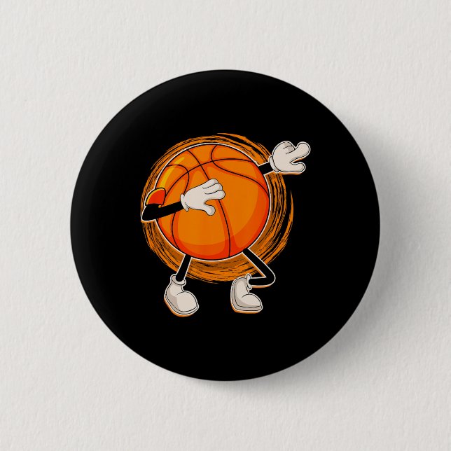 Bysketbyll S für Männer Kinder Jugend Player Slam  Button (Vorderseite)