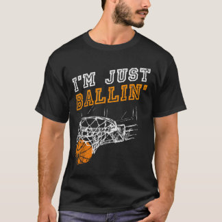 Bysketbyll S für Männer Kinder Jugend Player Slam T-Shirt