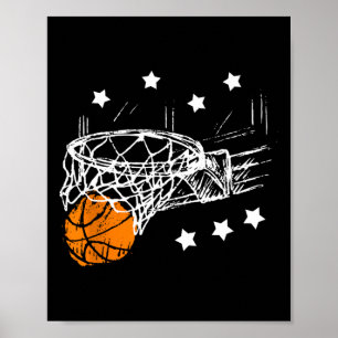 Bysketbyll S für Männer Slam Dunk Teens Kids Youth Poster