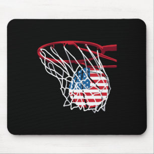 Bysketbyll Shoot Byll Fun American US Flag Indepe Mousepad