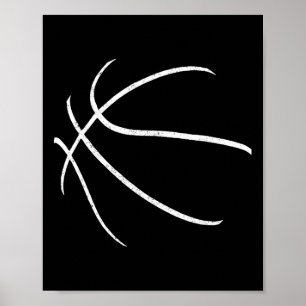 Bysketbyll Silhouette Bbyll Player Coach by Poster