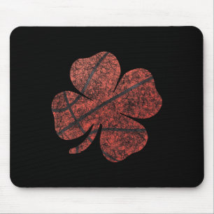 Bysketbyll St Patricks Day Boys Men Kleeblatt Mousepad
