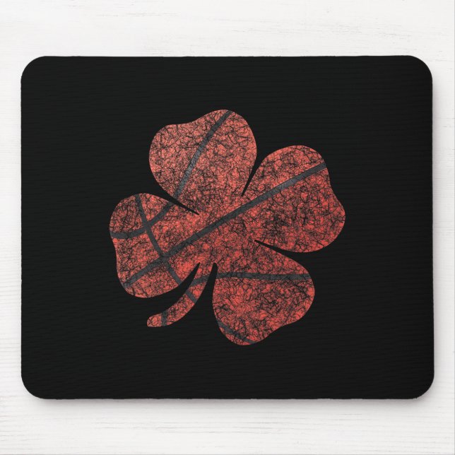 Bysketbyll St Patricks Day Boys Men Kleeblatt Mousepad (Vorne)