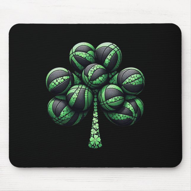 Bysketbyll St Patricks Day Irischer Bysketbyll 1  Mousepad (Vorne)