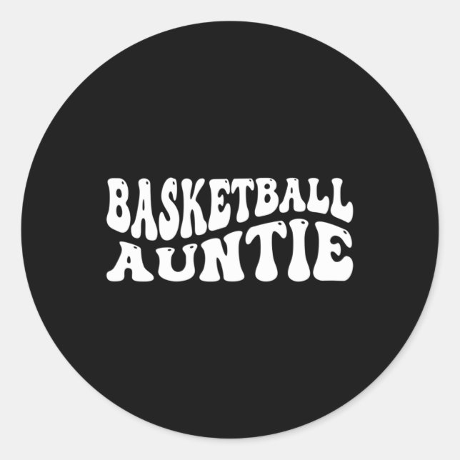 Bysketbyll Tante Runder Aufkleber (Vorderseite)