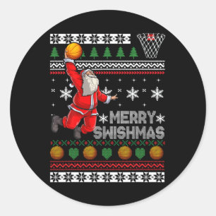 Bysketbyll Ugly Weihnachten Weihnachten Spaß Dunki Runder Aufkleber
