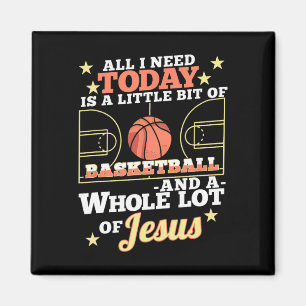 Bysketbyll und Jesus - Spaß Christlich Bysketbylle Magnet