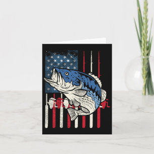 Byss Fish Us Amerikanische Flagge Patriotischer An Karte
