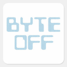 Byte aus quadratischer aufkleber