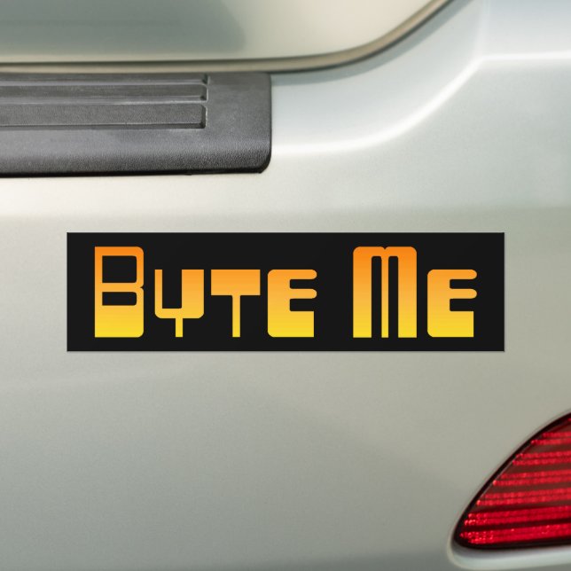Byte Me Autoaufkleber (Auf Auto)