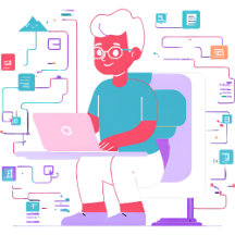 Byte Vision - T - Shirt "Code the Future"