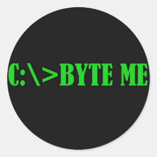 BYTEME.jpg Runder Aufkleber