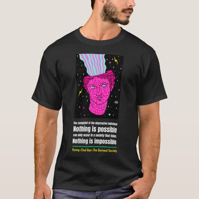 Byung-Chul Han - depressiv T-Shirt (Vorderseite)