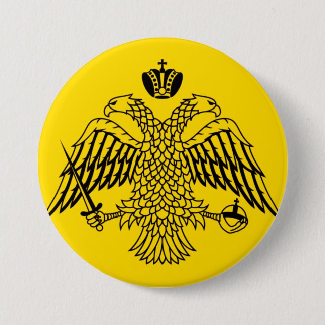 Byzantine Empire Flag Button (Vorderseite)