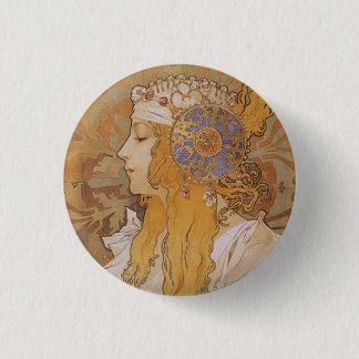 Byzantine Head: Blonde Button