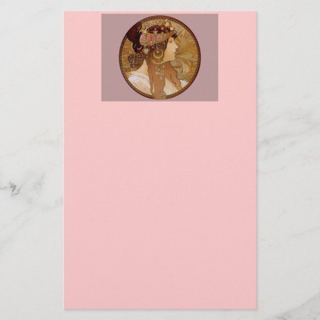 Byzantinisch Brünett, 1897 Briefpapier (Vorderseite)