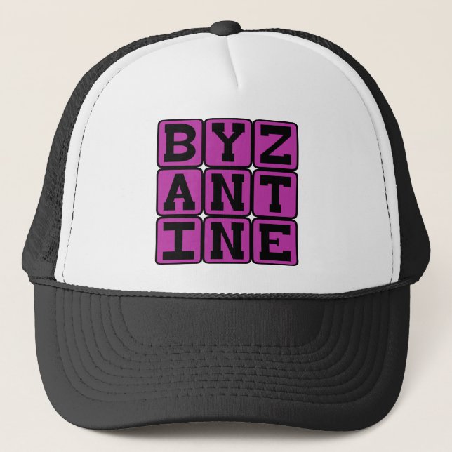 Byzantinisch, Farbe Truckerkappe (Vorderseite)
