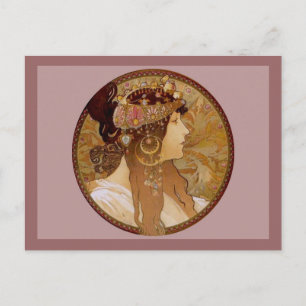 Byzantinische Brünette, 1897 Postkarte