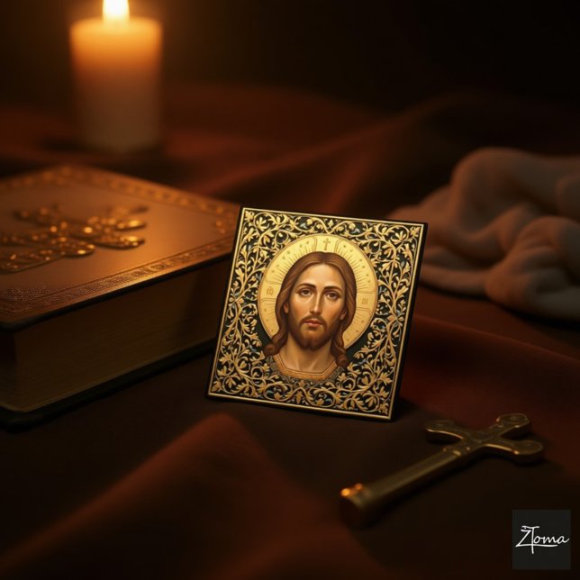 Byzantinische Christus-Ikone - Jesus (Von Creator hochgeladen)