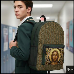 Byzantinische Christus-Ikone - Jesus Bedruckter Rucksack