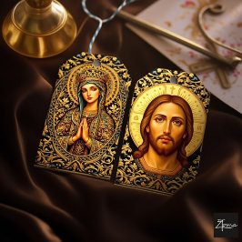 Byzantinische Christus-Ikone - Jesus Geschenkanhänger