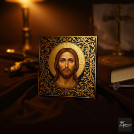 Byzantinische Christus-Ikone - Jesus Poster