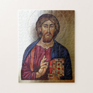 Byzantinische Ikone von Christus Pantocrator Puzzle