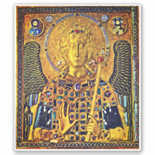 Byzantinische Ikone von St. Michael Aufkleber