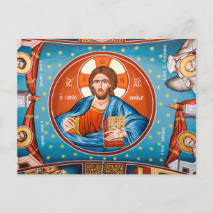 Byzantinische Jesus Postkarte