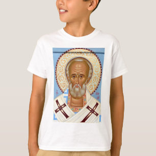 Byzantinische orthodoxe Ikone des Hl. Nikolaus von T-Shirt