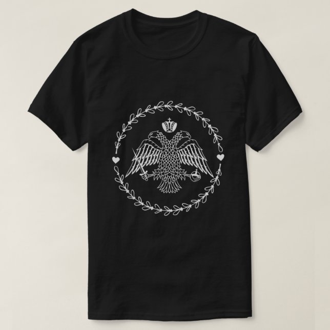 Byzantinischer Adler Ost-Orthodoxer Christlicher G T-Shirt (Design vorne)