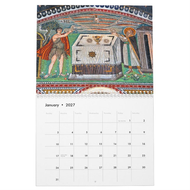 Byzantinischer Mosaik-Kalender 2012 Kalender (Jan 2027)