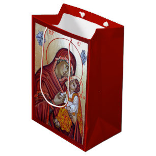 Byzantinischer Stil Symbol der Heiligen Maria Teot Mittlere Geschenktüte
