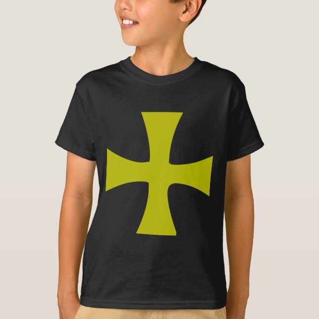 Byzantinisches Goldkreuz T-Shirt (Vorderseite)