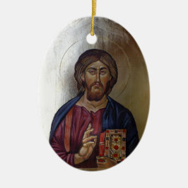Byzantinisches Icon Christi Pantocrator Keramikornament