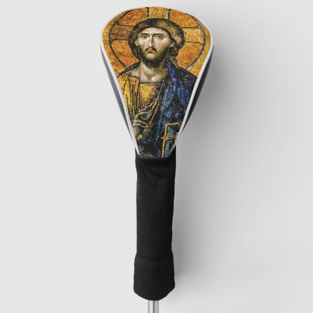 Byzantinisches Icon Jesus Christus Orthodox Christ Golf Headcover (Vorderseite)